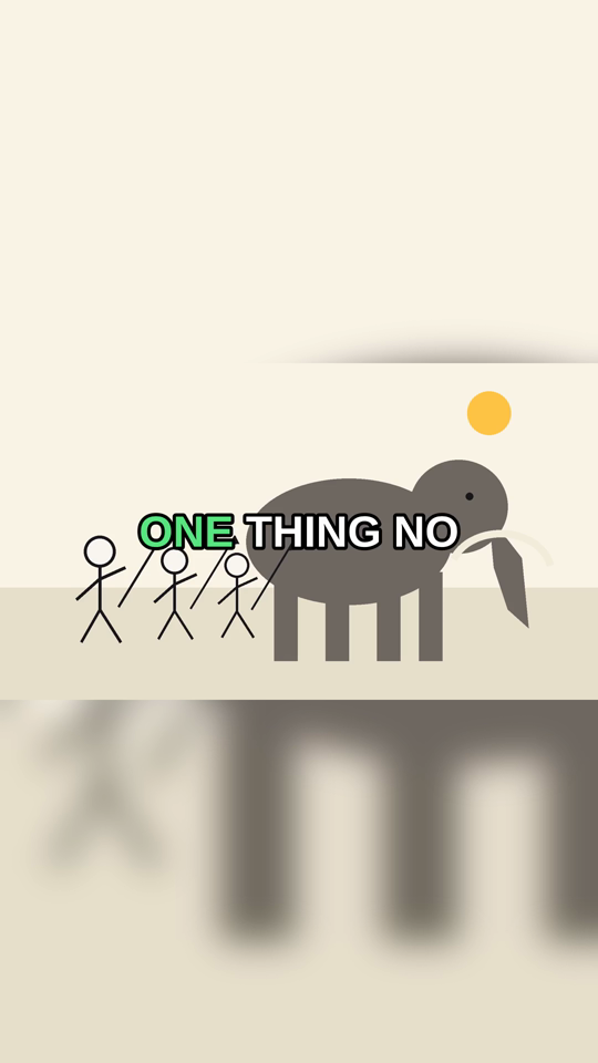A vertical Short with bold captions and the spoken word highlighted in green